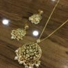 MSCreation Traditional Golden Kundan & Pearl Necklace & Earring Set